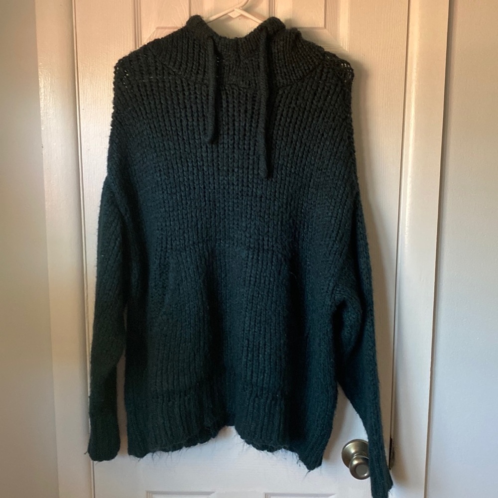 Turquoise zara knit women’s sweater- size S